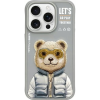 Guess Nimmy Cool&Cute 2.0 Bear Tok iPhone 15 Pro - Szürke (N-KM-IP15-PRO-011-A)