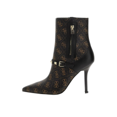Guess női bokacsizma hegyes orrral és monogrammal FL8AY3 38 EU Sötétbarna | Fekete