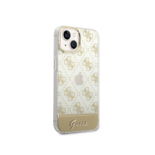 Guess Peony Glitter Script Logo Apple iPhone 14 Plus tok aranyszínű (GUHCP14MHG4MHG) (GUHCP14MHG4MHG) mobiltelefon kellék
