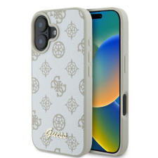 Guess Peony Script Logo MagSafe iPhone 16 tok - fehér tok és táska