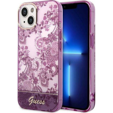 Guess Porcelain Collection Apple iPhone 14 Plus hátlap tok, rózsaszín (GUE1999) tok és táska