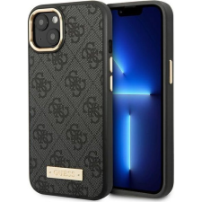 Guess PU 4G Apple iPhone 14 Plus Magsafe Szilikon Tok - Fekete/Mintás (GUE2148) tok és táska