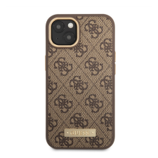 Guess PU 4G MagSafe Apple iPhone 14 Plus hátlap tok, barna tok és táska