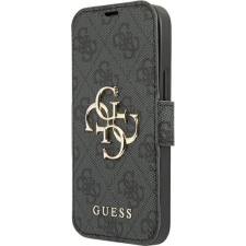 Guess PU 4G Metal Logo Apple iPhone 13 Pro flip tok, szürke (GUE1450GRY) tok és táska