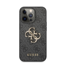 Guess PU 4G Metal Logo Apple iPhone 13 Pro hátlap tok, szürke tok és táska