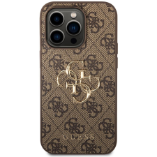 Guess PU 4G Metal Logo iPhone 15 Pro Max barna tok (GUHCP15X4GMGBR) tok és táska