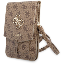 Guess PU 4G Metal Logo Phone Bag Brown tok (GUWBG4GFBR) tok és táska