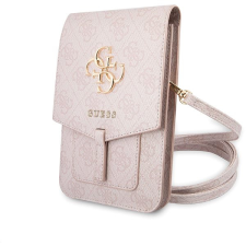 Guess PU 4G Metal Logo Phone Bag Pink tok és táska