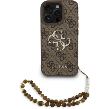Guess PU 4G Metal Logo Strap iPhone 16 Pro Brown tok (GUHCP16LP4GMGSW) tok és táska