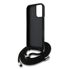 Guess PU 4G Metal Logo tok keresztpánttal Apple iPhone 16 rózsaszín tok és táska