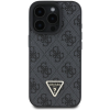 Guess PU 4G Strass Triangle Metal Logo + Crossbody iPhone 16 Pro Black tok (GUHCP16LP4TDSCPK)