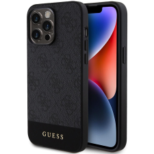 Guess PU 4G Stripe iPhone 15 Pro MagSafe fekete tok (GUHMP15LG4GLGR) tok és táska