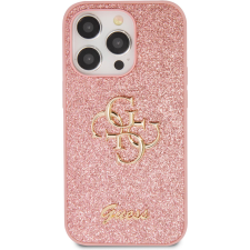 Guess PU Fixed Glitter 4G Metal Logo iPhone 15 Pro rózsaszín tok (GUHCP15LHG4SGP) tok és táska
