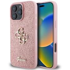 Guess PU Fixed Glitter 4G Metal Logo iPhone 16 Pro Pink tok (GUHCP16LHG4SGP) tok és táska