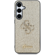 Guess PU Fixed Glitter 4G Metal Logo Samsung Galaxy S25 arany tok tok és táska