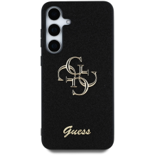 Guess PU Fixed Glitter 4G Metal Logo Samsung Galaxy S25+ fekete tok tok és táska