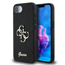 Guess PU Fixed Glitter Apple iPhone 16e (6.1) hátlapvédő tok fekete (GUHCPSE4HG4SGK) tok és táska