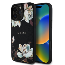 Guess PU Grained Magnolia iPhone 16 Pro Max MagSafe hátlap tok, fekete tok és táska