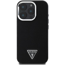 Guess PU Grained Triangle Logo iPhone 16 Pro Max Black tok tok és táska
