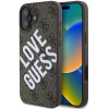 Guess PU Leather 4G Big Love Logo MagSafe Zadní Kryt pro iPhone 16 Brown