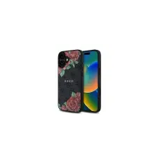 Guess PU Leather 4G Roses iPhone 16 fekete tok tok és táska