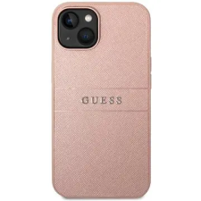 Guess PU Leather Saffiano Hátlap tok az iPhone 14 Plus készülékhez - rózsaszín tok és táska