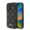 Guess PU Peony Script Apple iPhone 16 Plus MagSafe kompatibilis tok fekete/barna GUHMP16MPGPYSK