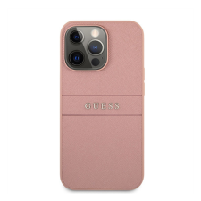 Guess PU Saffiano Apple iPhone 13 Pro Max bőr hátlap tok, rózsaszín tok és táska