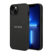 Guess PU Saffiano Apple iPhone 14 Plus bőr hátlap tok, fekete tok és táska