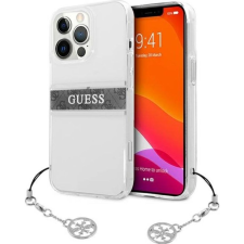 Guess PU/TPU Gray Stripe Apple iPhone 13 Pro hátlap tok, átlátszó (GUE1300CL) tok és táska