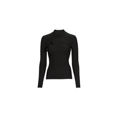 Guess Pulóverek LS RIB CUTOUT SWTER Fekete EU S