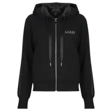 Guess Pulóverek NEW HOODED SCUBA SWEATSHIRT Fekete EU M női pulóver, kardigán