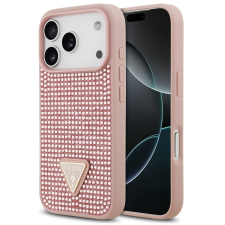 Guess Rhinestone Triangle Apple iPhone 17 Pro Max hátlap tok, rózsaszín tok és táska