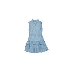 Guess Rövid ruhák LYOCELLE SLUB DENIM Kék 2 ans