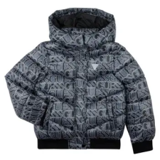 Guess Rövid ruhák PADDED HOODED LS Fekete 12 ans lányka ruha