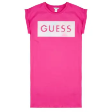 Guess Rövid ruhák STRETCH BABY TERRY SS DRESS Rózsaszín 10 ans