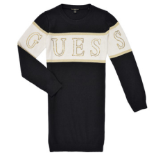 Guess Rövid ruhák SWEATER DRESS Fekete 10 ans lányka ruha