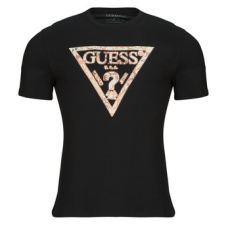 Guess Rövid ujjú pólók CN TRIANGLE TEE Fekete EU XS