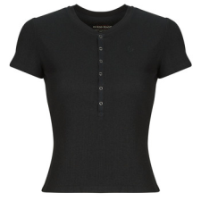 Guess Rövid ujjú pólók GJ SS HENLEY WAFFLE Fekete EU XS női póló