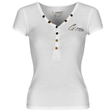 Guess Rövid ujjú pólók HENLEY OLYMPIA Fehér EU XS női póló