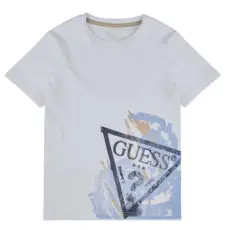 Guess Rövid ujjú pólók ORGANIC COTTON JERSEY Fehér 14 ans