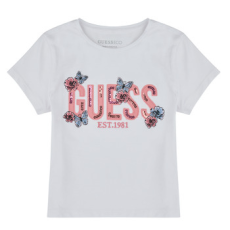 Guess Rövid ujjú pólók ORGANIC COTTON STRETCH Fehér 10 ans