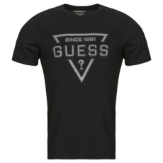 Guess Rövid ujjú pólók SS BSC PAINTED TRIANGLE TEE Fekete EU L