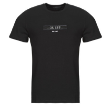 Guess Rövid ujjú pólók SS CN LOGO BOX TEE Fekete EU L férfi póló