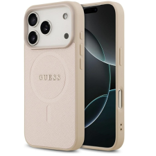 Guess Saffiano Classic Logo Apple iPhone 17 Pro MagSafe tok, rózsaszín tok és táska
