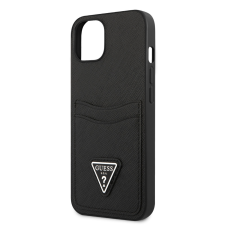 Guess Saffiano Double Card Apple iPhone 13 mini Tok - Fekete (GUHCP13SPSATPK) tok és táska