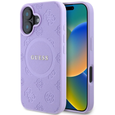Guess Saffiano Peony Stamp iPhone 16 MagSafe lila tok (GUHMP16SPSAPSMEU) tok és táska