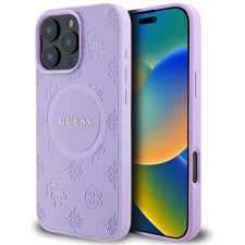 Guess Saffiano Peony Stamp iPhone 16 Pro Max MagSafe lila tok tok és táska