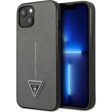 Guess Saffiano Triangle Apple iPhone 13 mini Tok - Ezüst (3666339040352) tok és táska