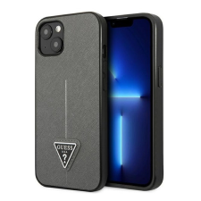 Guess SaffianoTriangle Apple iPhone 14 hátlap tok, ezüst tok és táska